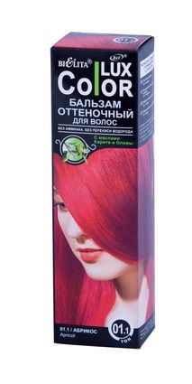 Belita COLOR LUX Shading balm for hair tone 01.1 apricot 100ml